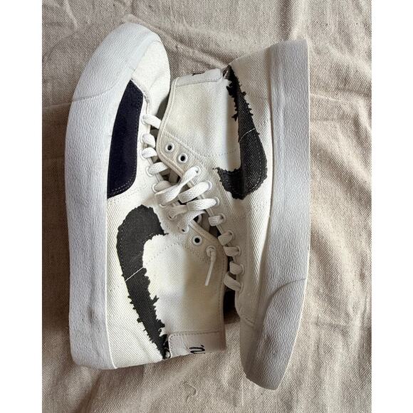 Nike SB Blazer Court Mid Premium White Black Men’s Size 10 Skater Streetwear Gym main image 12